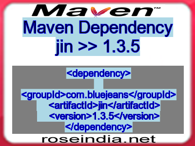 Maven dependency of jin version 1.3.5