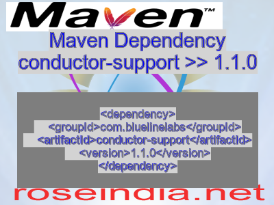 Maven dependency of conductor-support version 1.1.0