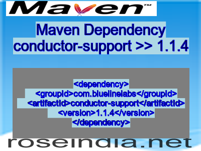 Maven dependency of conductor-support version 1.1.4