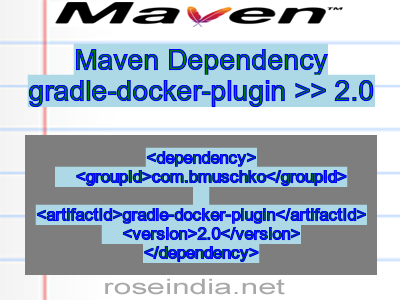 Maven dependency of gradle-docker-plugin version 2.0