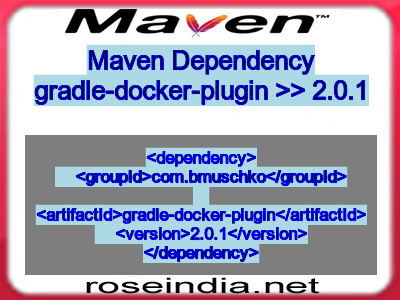 Maven dependency of gradle-docker-plugin version 2.0.1