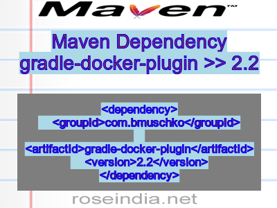 Maven dependency of gradle-docker-plugin version 2.2