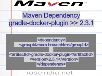Maven dependency of gradle-docker-plugin version 2.3.1