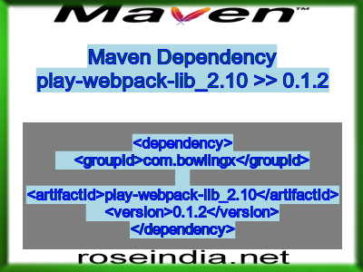 Maven dependency of play-webpack-lib_2.10 version 0.1.2