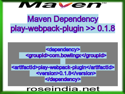 Maven dependency of play-webpack-plugin version 0.1.8