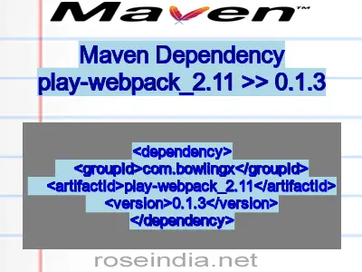 Maven dependency of play-webpack_2.11 version 0.1.3