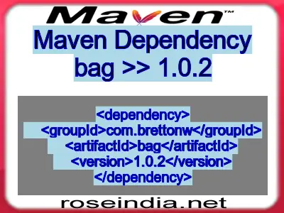 Maven dependency of bag version 1.0.2