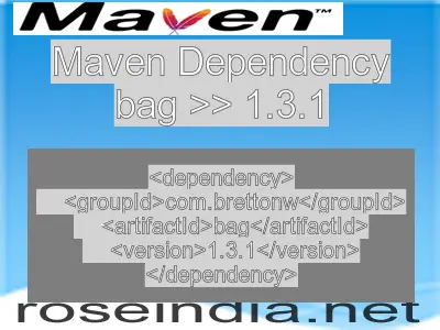 Maven dependency of bag version 1.3.1