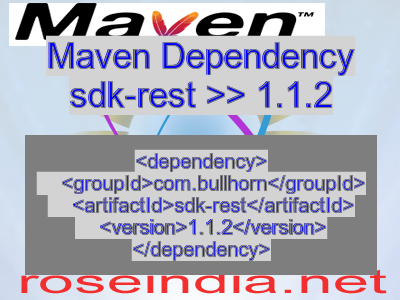 Maven dependency of sdk-rest version 1.1.2