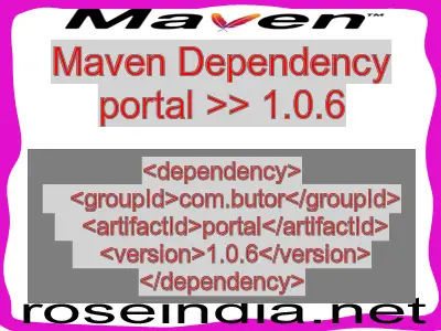 Maven dependency of portal version 1.0.6