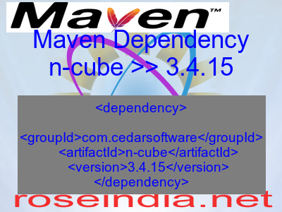 Maven dependency of n-cube version 3.4.15