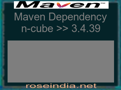 Maven dependency of n-cube version 3.4.39