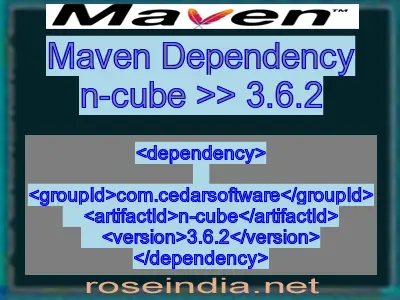 Maven dependency of n-cube version 3.6.2