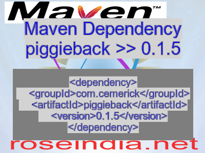 Maven dependency of piggieback version 0.1.5