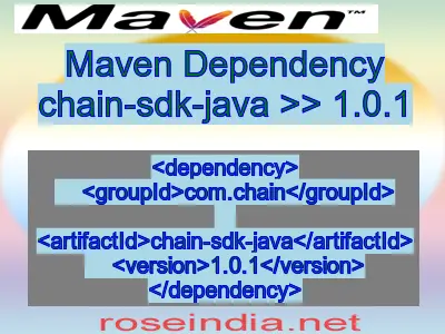 Maven dependency of chain-sdk-java version 1.0.1