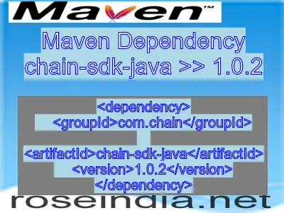Maven dependency of chain-sdk-java version 1.0.2