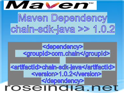Maven dependency of chain-sdk-java version 1.0.2