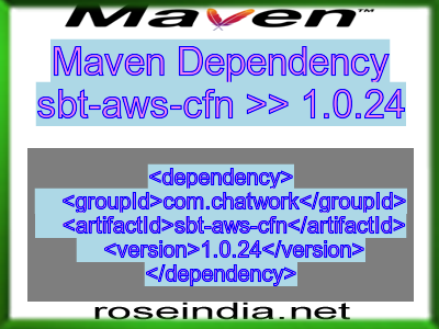Maven dependency of sbt-aws-cfn version 1.0.24