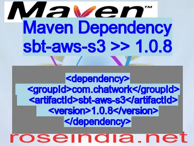 Maven dependency of sbt-aws-s3 version 1.0.8