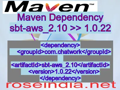 Maven dependency of sbt-aws_2.10 version 1.0.22