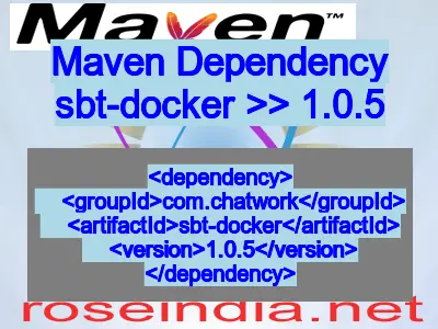 Maven dependency of sbt-docker version 1.0.5