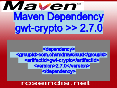 Maven dependency of gwt-crypto version 2.7.0