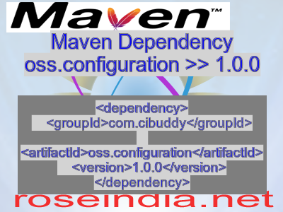 Maven dependency of oss.configuration version 1.0.0