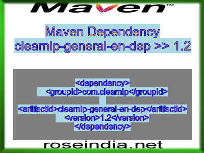 Maven dependency of clearnlp-general-en-dep version 1.2