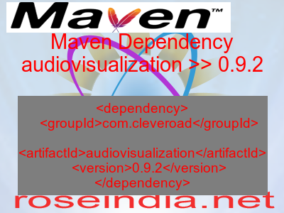 Maven dependency of audiovisualization version 0.9.2