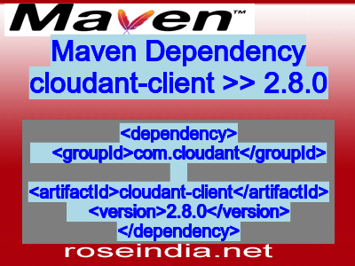 Maven dependency of cloudant-client version 2.8.0