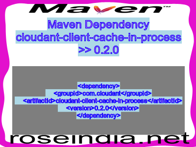 Maven dependency of cloudant-client-cache-in-process version 0.2.0
