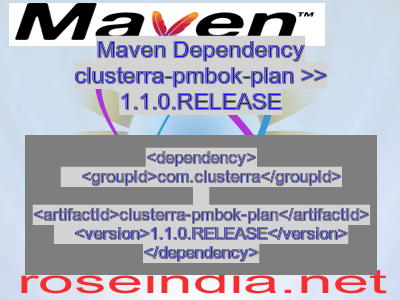 Maven dependency of clusterra-pmbok-plan version 1.1.0.RELEASE