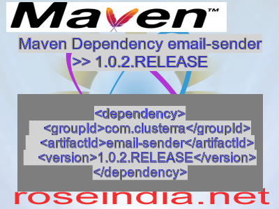 Maven dependency of email-sender version 1.0.2.RELEASE
