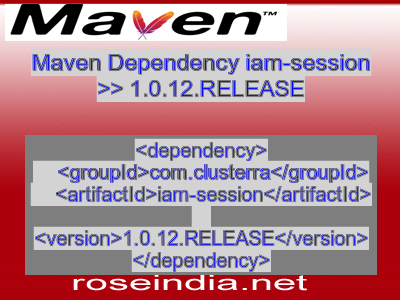 Maven dependency of iam-session version 1.0.12.RELEASE