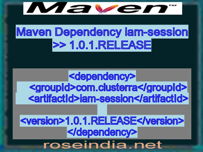 Maven dependency of iam-session version 1.0.1.RELEASE