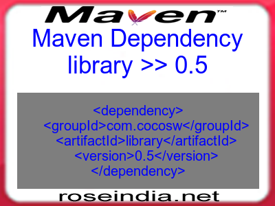 Maven dependency of library version 0.5