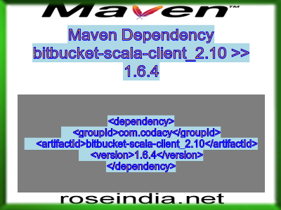Maven dependency of bitbucket-scala-client_2.10 version 1.6.4