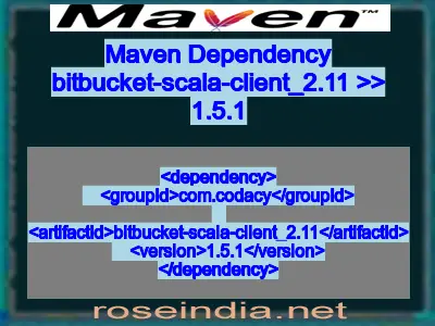 Maven dependency of bitbucket-scala-client_2.11 version 1.5.1