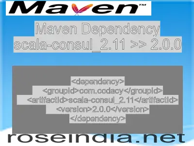 Maven dependency of scala-consul_2.11 version 2.0.0