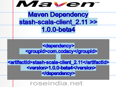 Maven dependency of stash-scala-client_2.11 version 1.0.0-beta4
