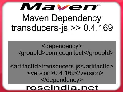 Maven dependency of transducers-js version 0.4.169