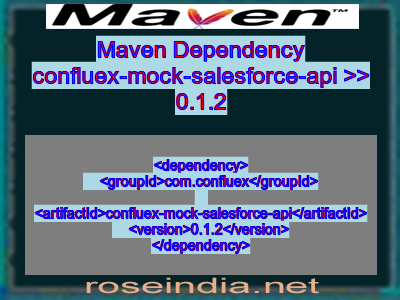 Maven dependency of confluex-mock-salesforce-api version 0.1.2