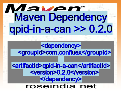 Maven dependency of qpid-in-a-can version 0.2.0