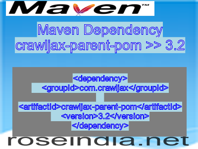 Maven dependency of crawljax-parent-pom version 3.2