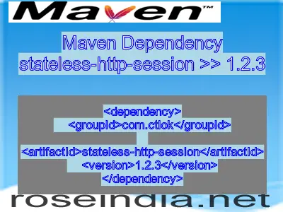 Maven dependency of stateless-http-session version 1.2.3