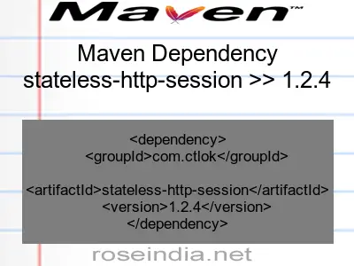 Maven dependency of stateless-http-session version 1.2.4