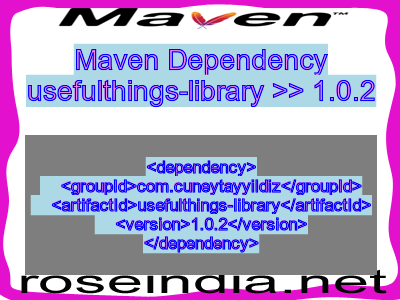 Maven dependency of usefulthings-library version 1.0.2