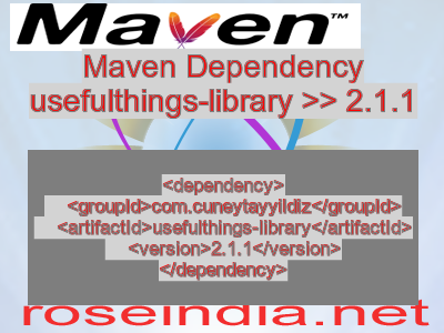 Maven dependency of usefulthings-library version 2.1.1
