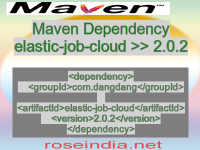 Maven dependency of elastic-job-cloud version 2.0.2