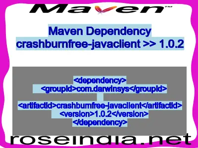 Maven dependency of crashburnfree-javaclient version 1.0.2